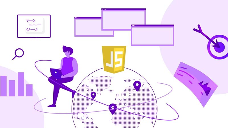 Developer using JS frameworks as the fundamental building blocks for creating JavaScript applications.