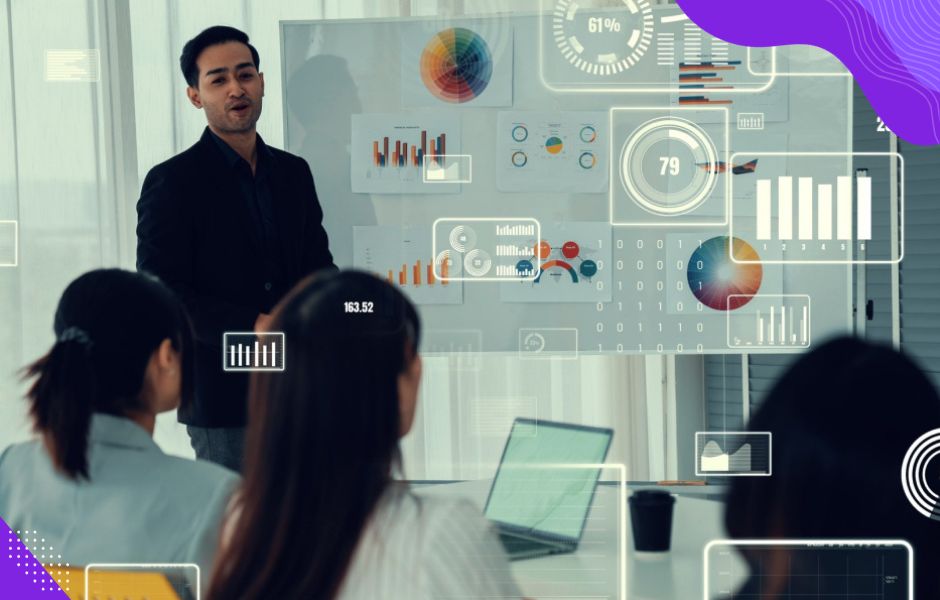 Diagrams showcase sessions where goals and emerging technologies are explored to propel future-proof customized solutions.