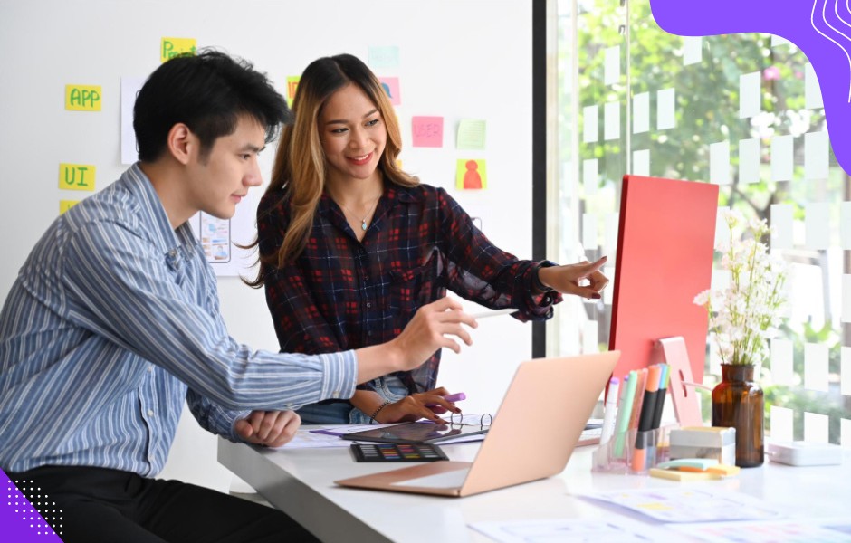 Designer demonstrates the improved features of a modernized system developed after migrating from visual foxpro to .NET.