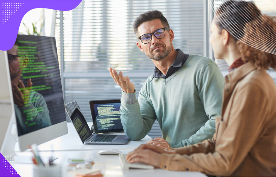 Software company and client discuss technology-agnostic approach using Java frameworks and methodologies for modernization.