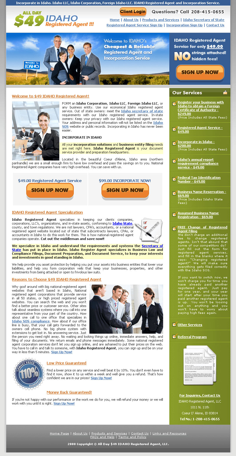 49dollaridahoregisteredagent