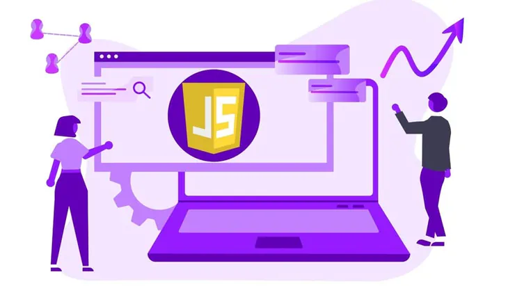 Programmers making interactive web pages using JavaScript, a text-based language used on both the client and server sides.