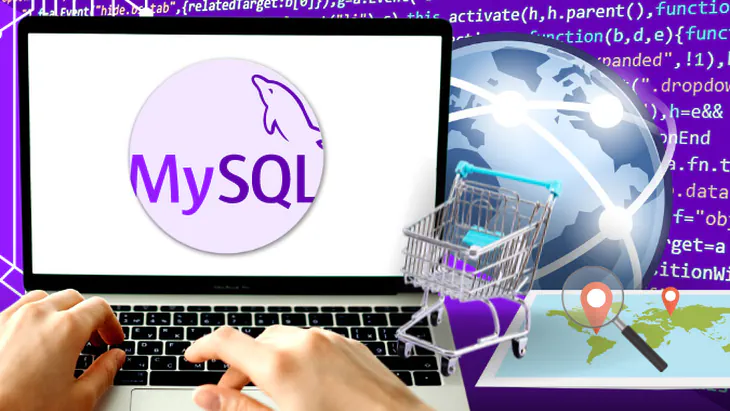 MySQL being used for data warehousing, e-commerce, and as an online database to store and retrieve data.