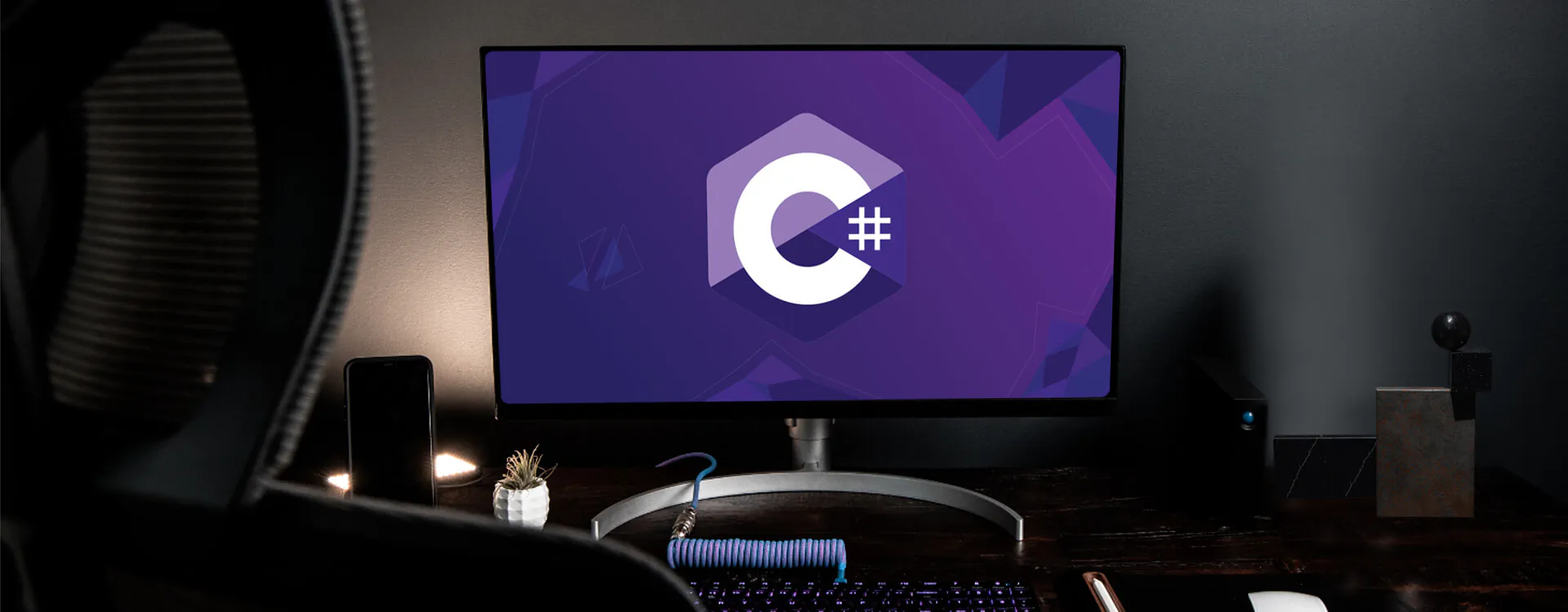 Cambria programmer reviewing outdated code on an old computer, realizing it is hurting productivity.