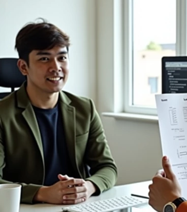 Custom CRM development services consultation with business stakeholder