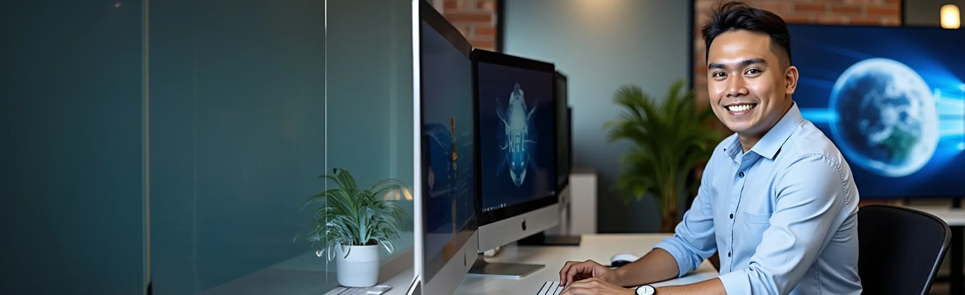 Desktop application developers working on enterprise software