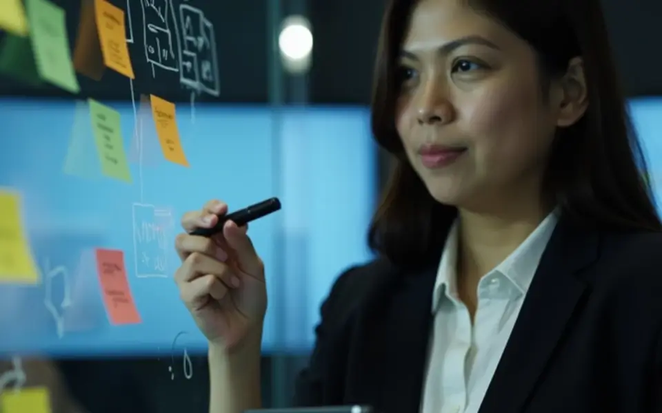 Diagrams showcase sessions where goals and emerging technologies are explored to propel future-proof customized solutions.