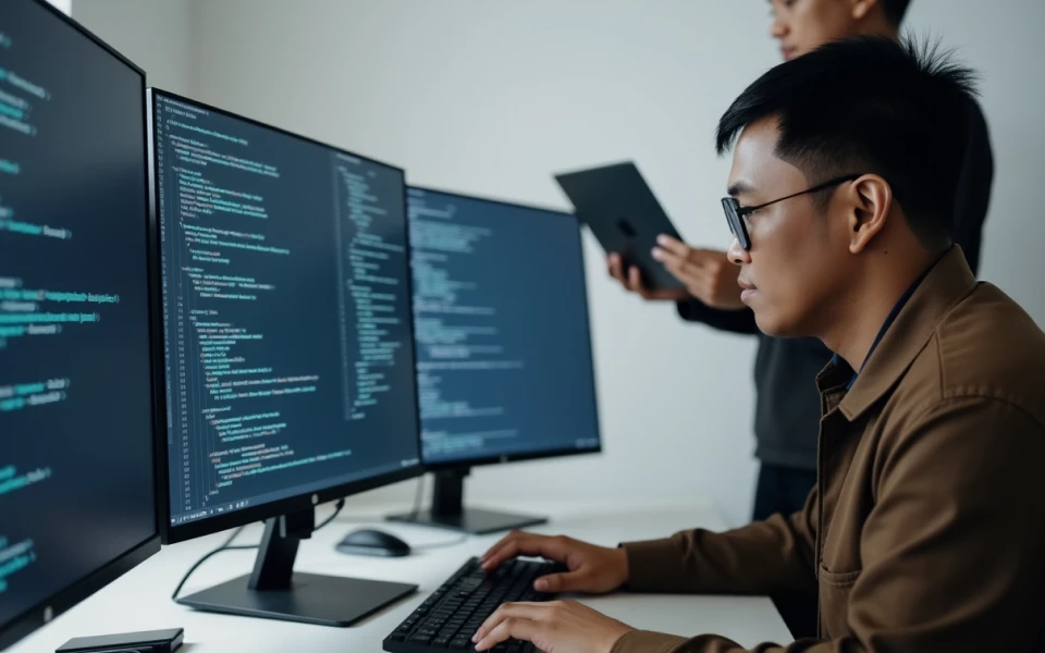 A group of software developers perform a seamless mysql migration with guidance from mysql consultants.