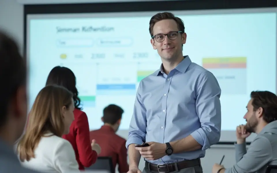 A group of happy corporate leaders showcasing successful businesses that have achieved transformation through .NET solutions.