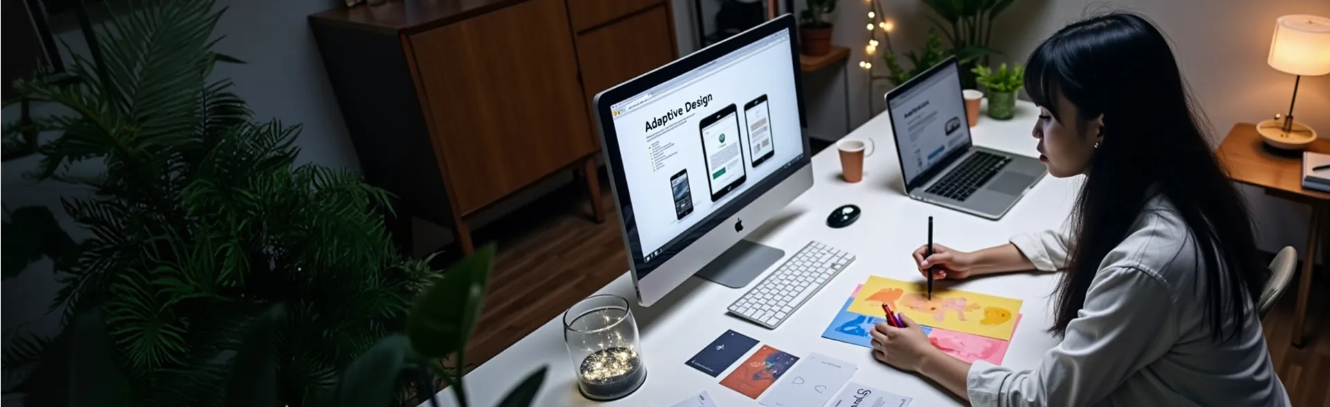 UI UX designer working on adaptive design solutions