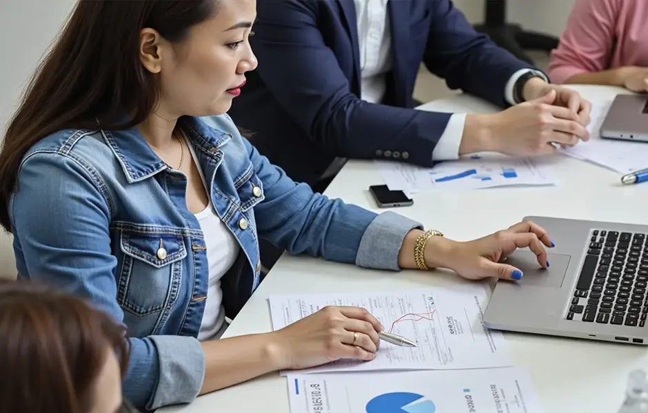 Developers validate the functionality of a converted user interface during a visual foxpro to .NET conversion.